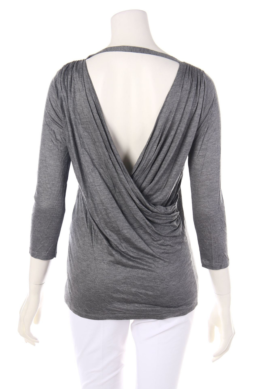 IKKS - 3/4-Sleeve Shirt with Deep Back Cutout - D 38