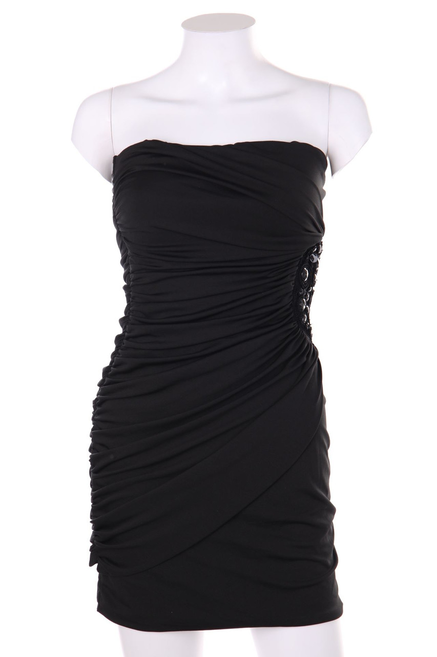 Ohne Label - Party-Kleid mit Schmuckstein-Applikation - M