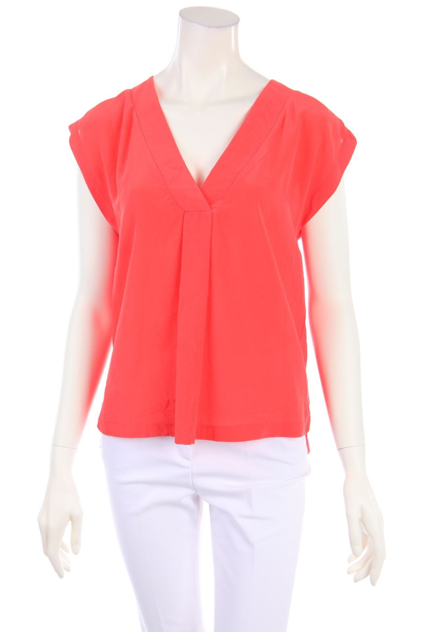 IKKS WOMEN - Shortsleeve Blouse, Pleated - L