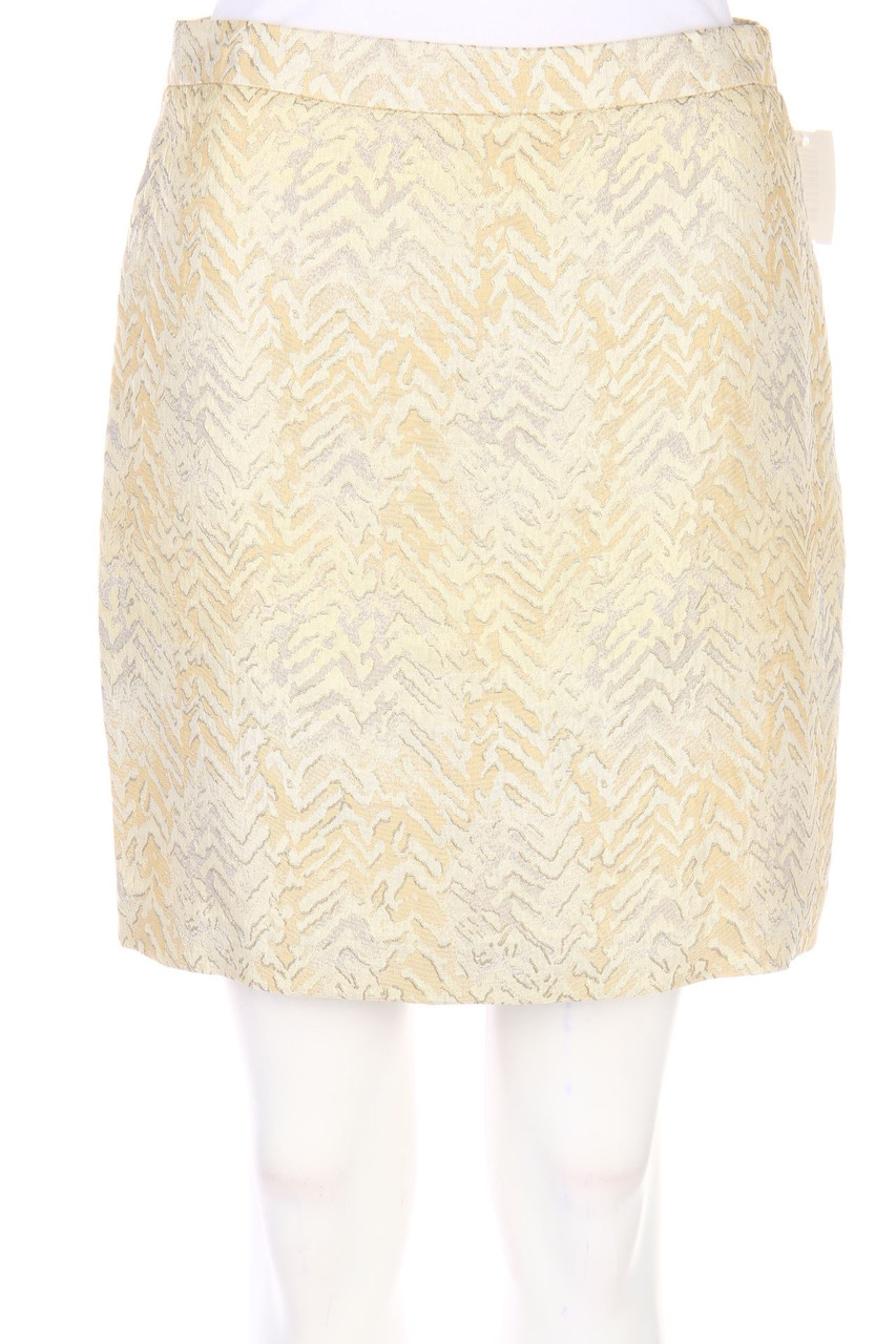 No Label - Patterned Skirt with Metallic Effect - D 42