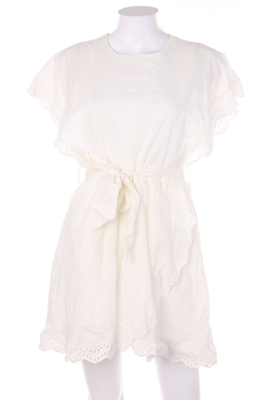 FASHION UNION - Kleid aus Baumwolle mit Spitzen-Einsatz - D 36