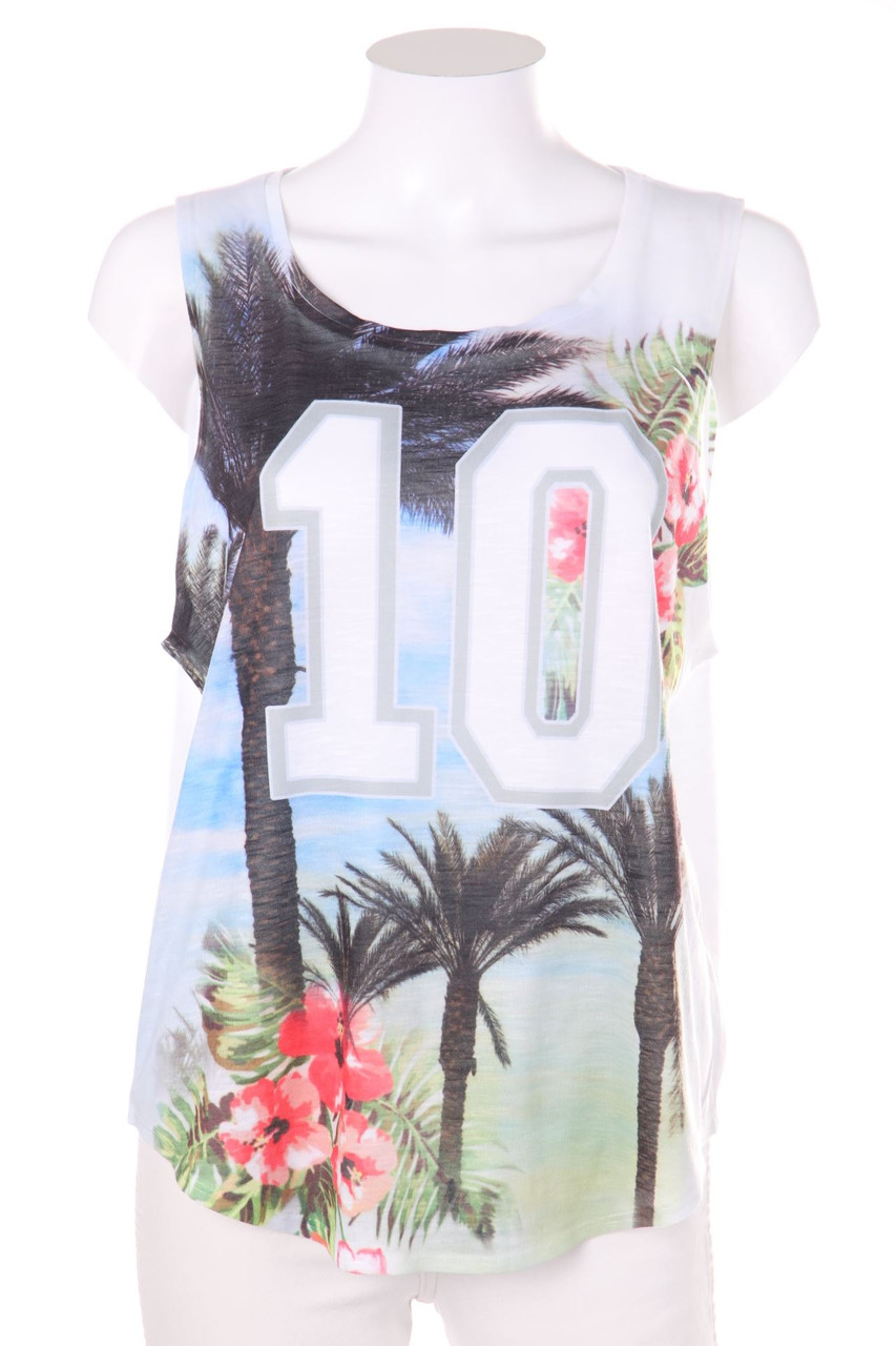 Hailys - Top mit Tropical Print - S