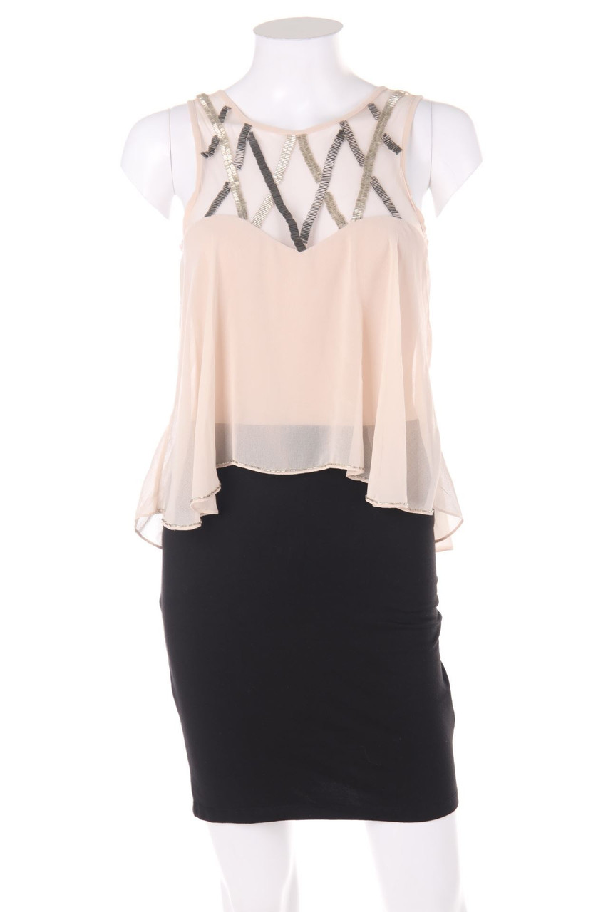 LIPSY - Party Dress, Layer Look with Mesh Insert - D 36