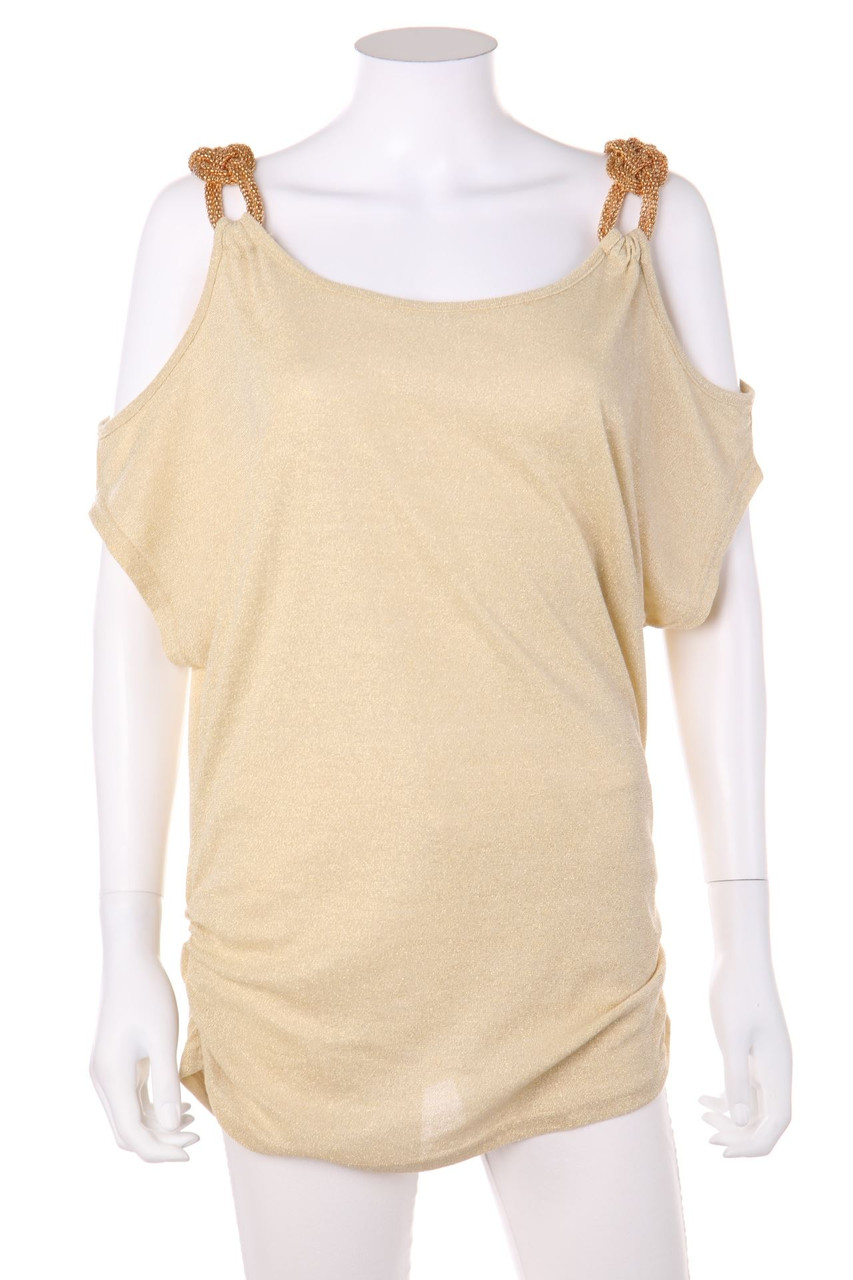 TOUT FEU TOUT FEMME - Kurzarm-Shirt mit Metallic-Effekt - D 38-40