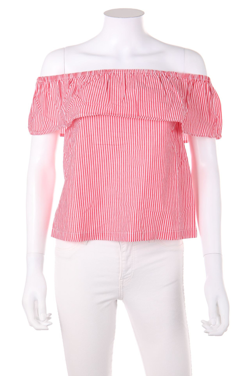 H&M DIVIDED - Carmen-Bluse mit Volants - D 34