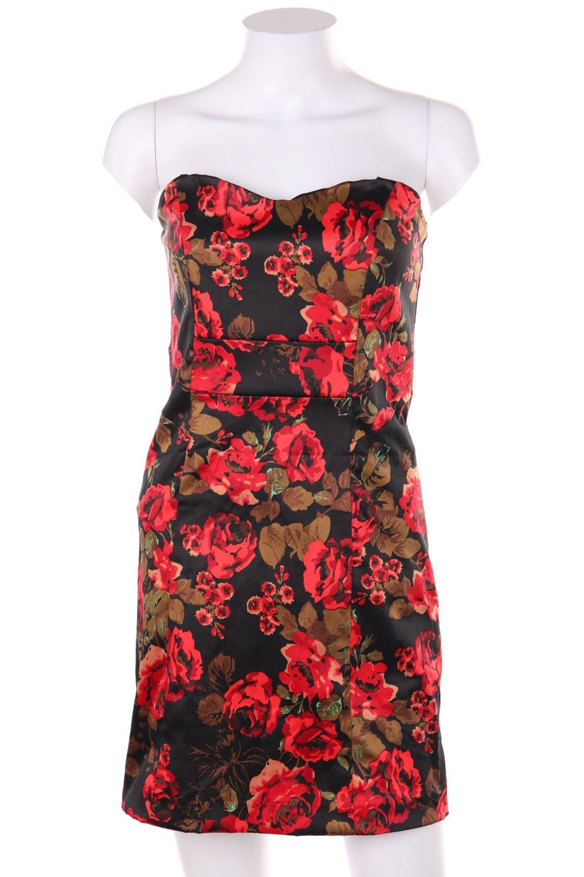 zebra - Dress with floral print - M