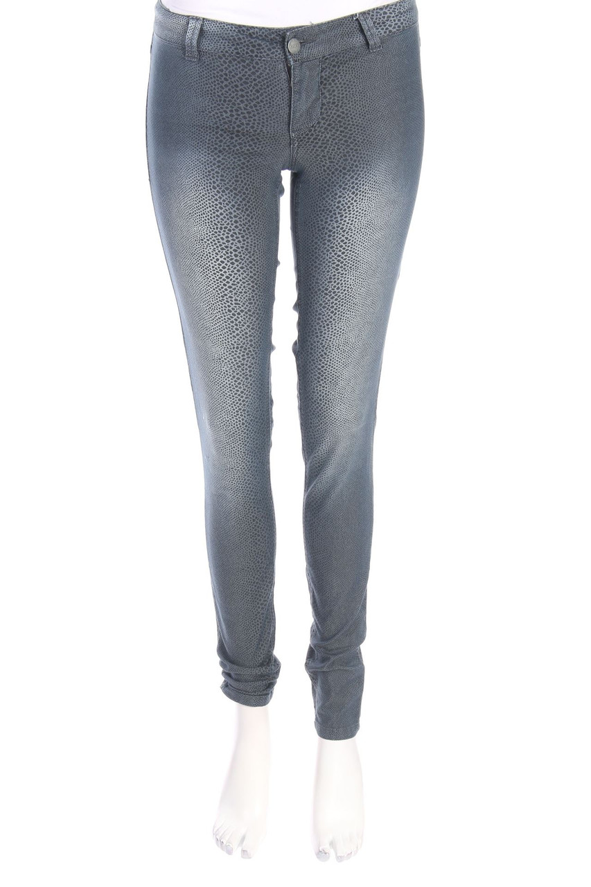ONLY - Skinny Jeggings mit Animal-Print - D 36