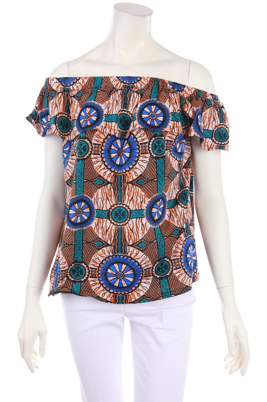 Max Mara WEEKEND - Carmen-Bluse mit Volants - M