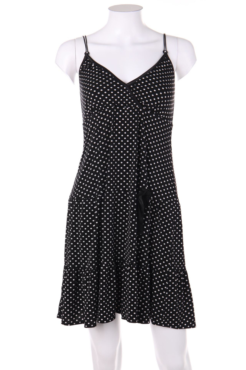 ana alcazar - Dress with Wrap-Effect with Dots - D 38