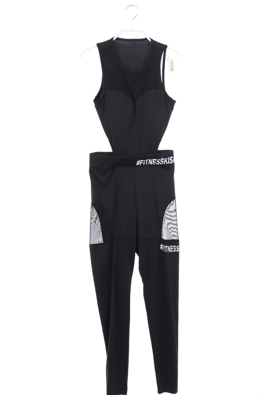 No Label - Sport-Jumpsuit with Statement Print - S