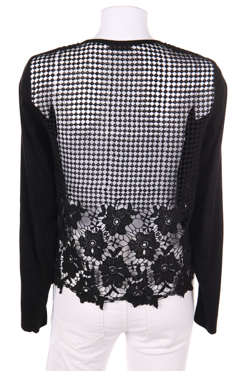 ONLY - Kunstlederjacke mit Häkelspitze - D 36