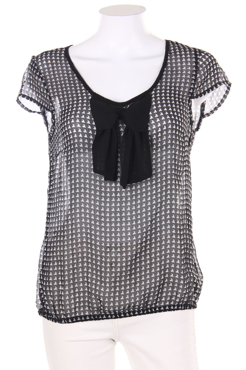 VERO MODA - Kurzarm-Bluse mit Print - S