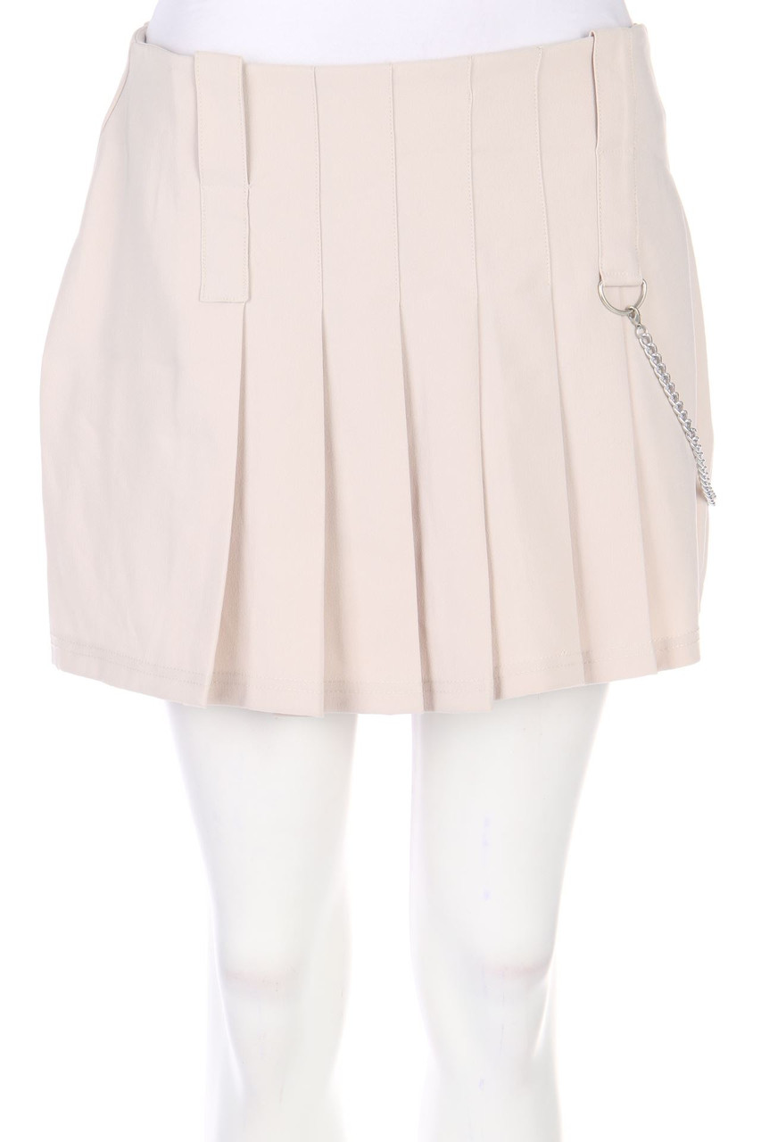 yokoo - Pleated Mini-Skirt with Chain - D 36