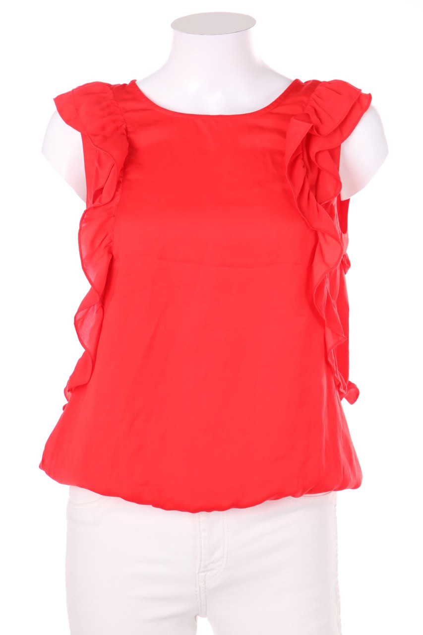 ZARA WOMAN - Blusentop mit Volants - S