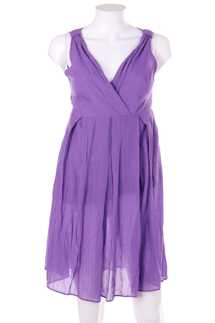 No Label - dress with Wrap-Effect with Belt - M