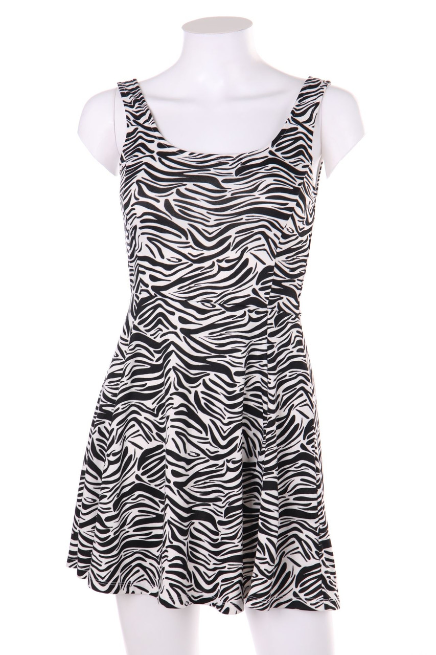 H&M DIVIDED - Skater-Kleid mit Animal-Print - D 34