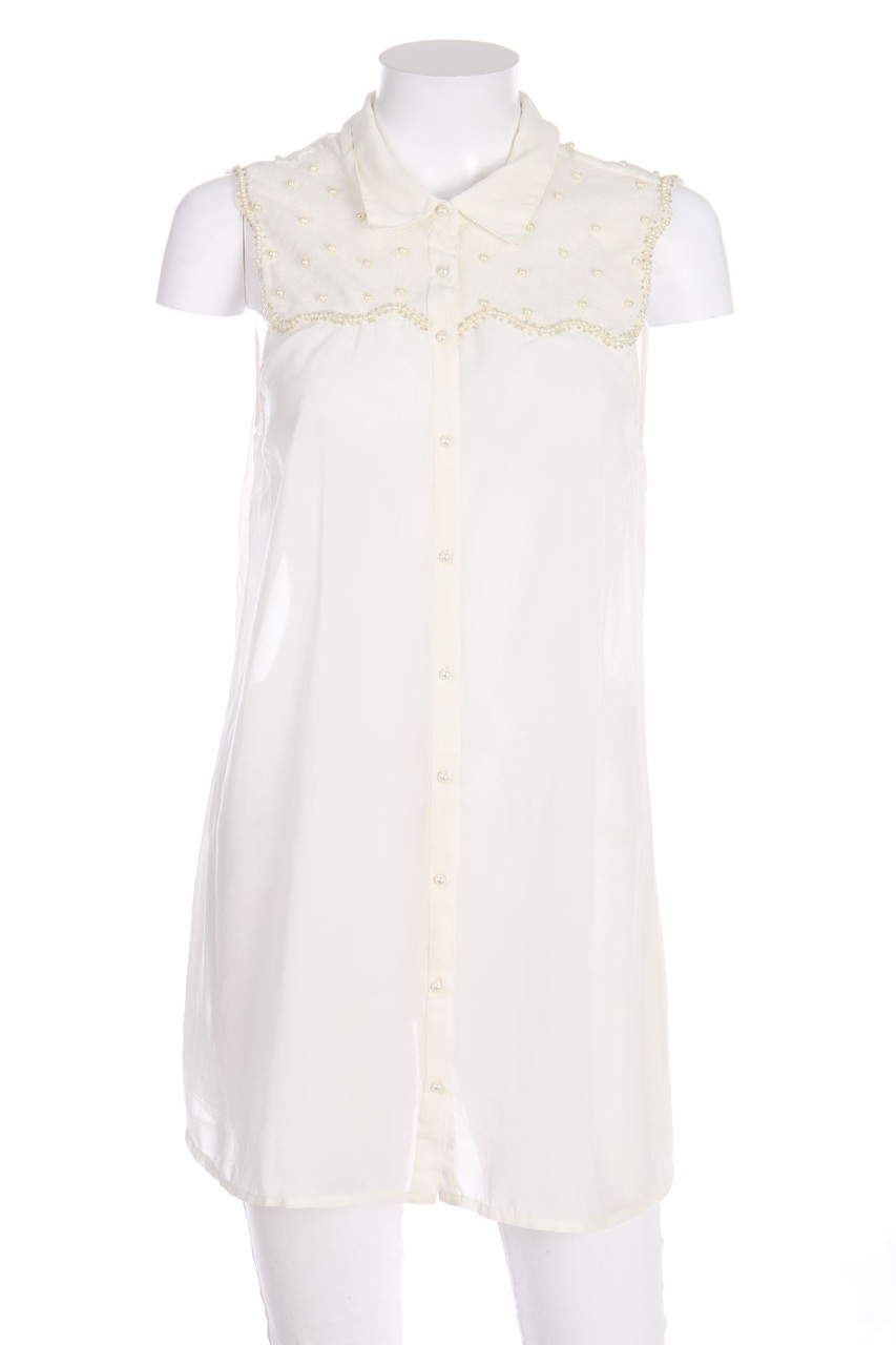 VERO MODA - Blusentop mit Perlen - M