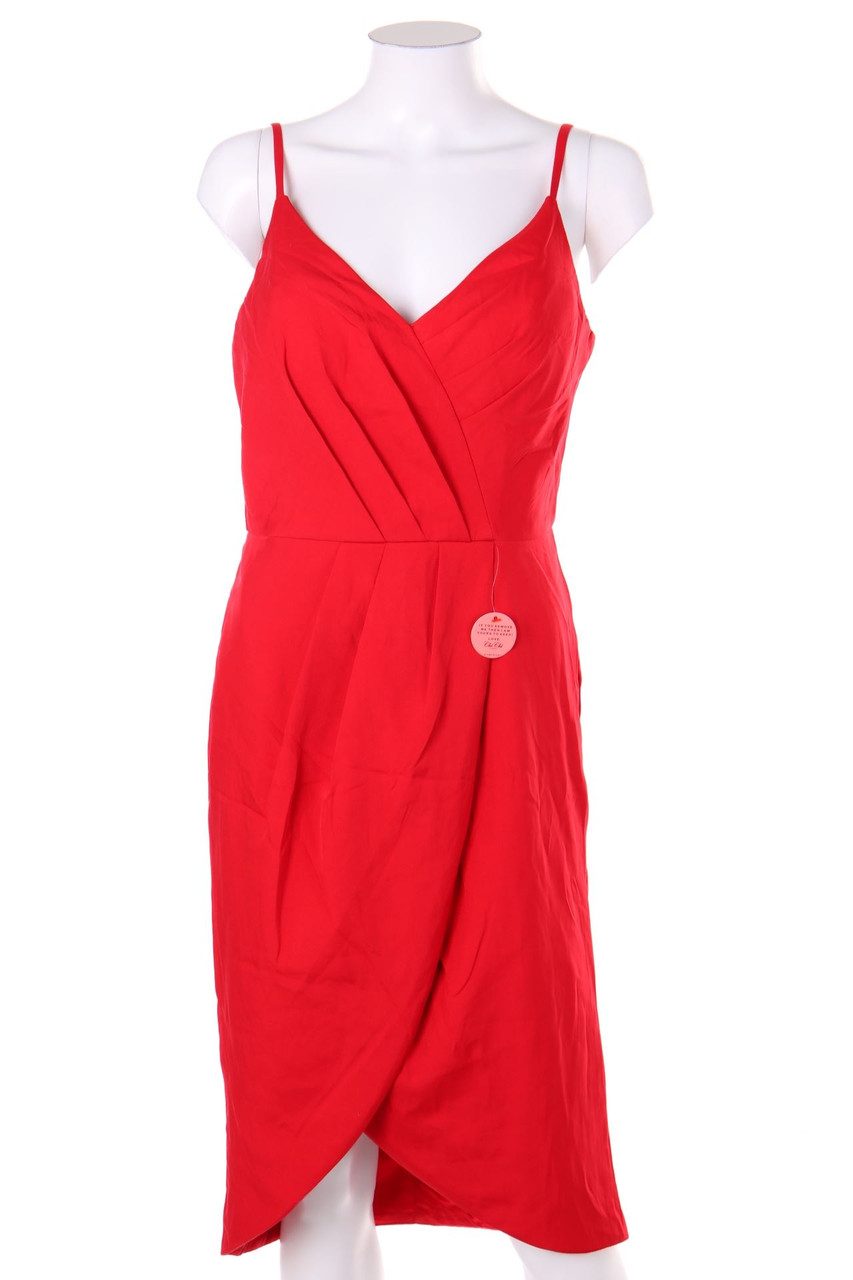 Chi Chi LONDON - Cocktail Dress with Wrap-Effect, Pleated - D 38