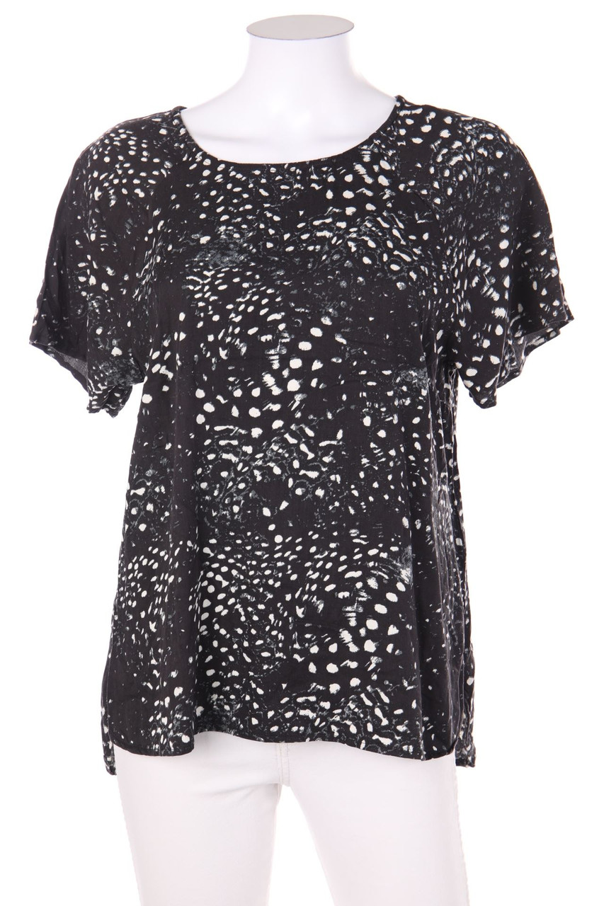 VERO MODA - Kurzarm-Bluse mit Print - M