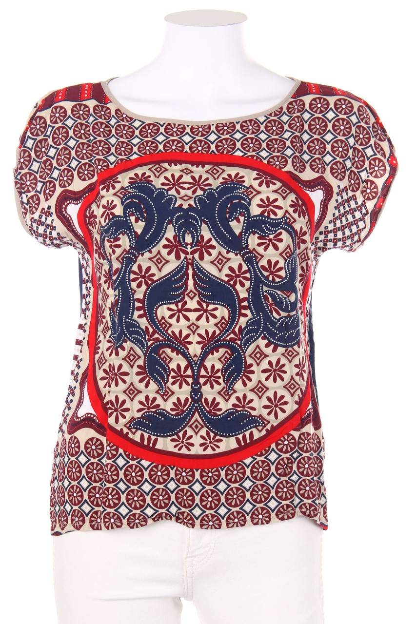 CASABLANCA - Shortsleeve Blouse, Viscose with floral print - XS