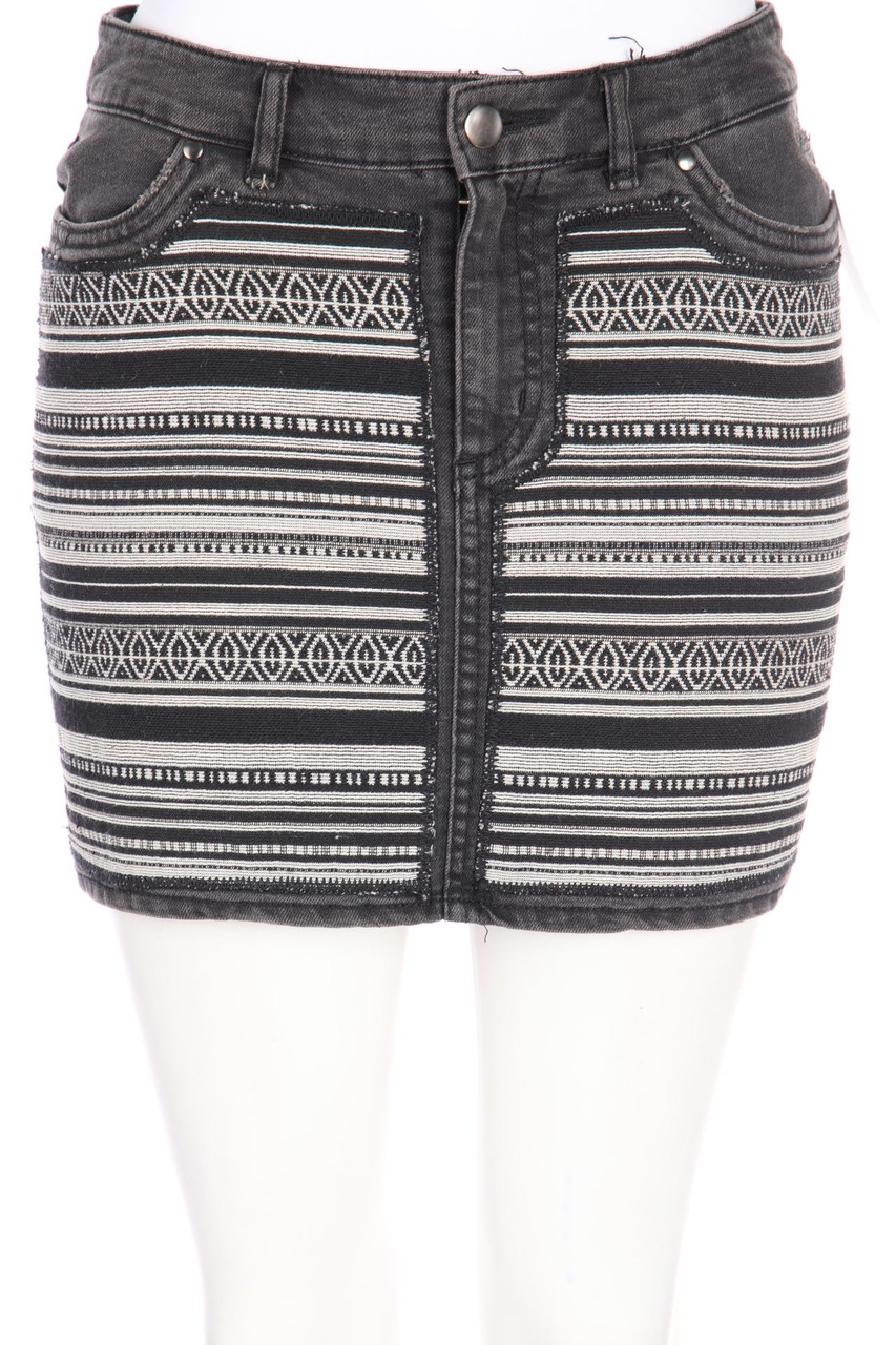 H&M - Mini-Jeansrock mit Ethno-Print - D 34
