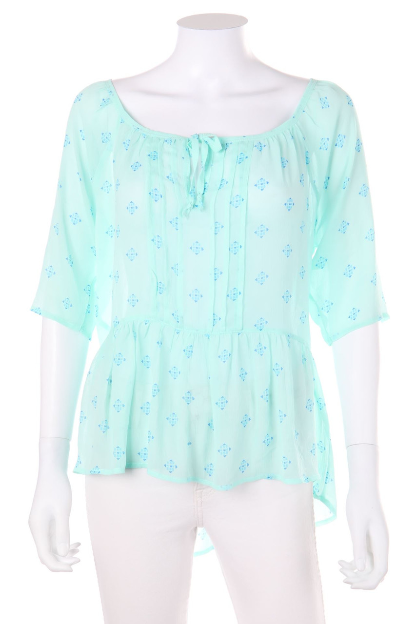 HOLLISTER - Blouse with 3/4 Sleeve with Geo Pattern - M