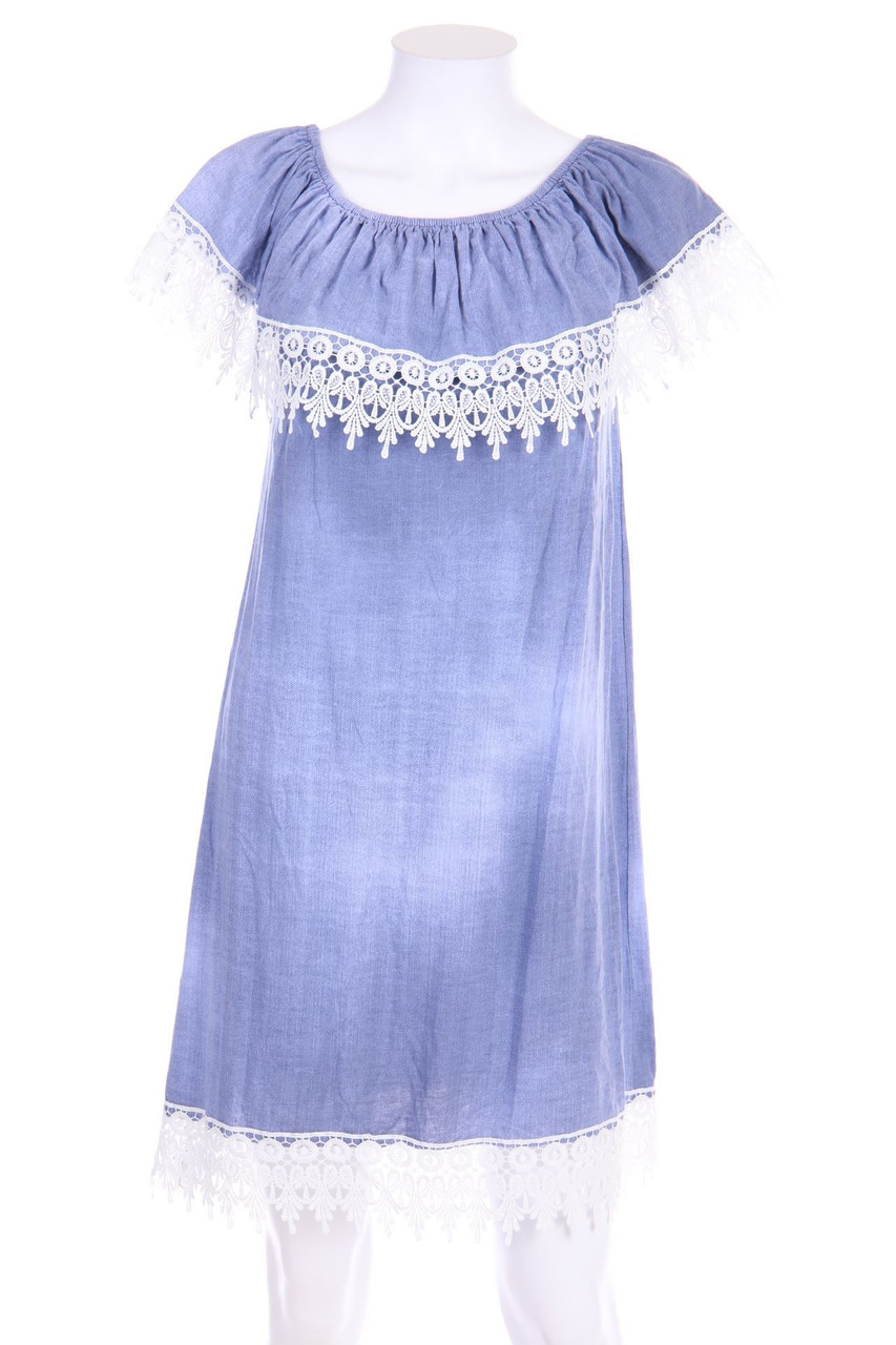 No Label - dress with Lace Insert - S