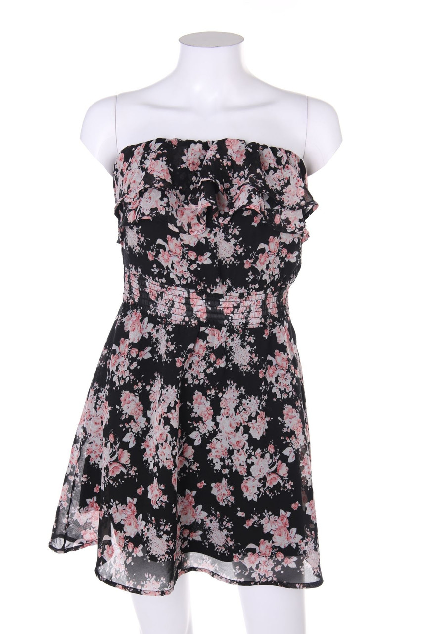 TALLY WEiJL - Bandeau-Dress, Layer Look with floral print - D 34