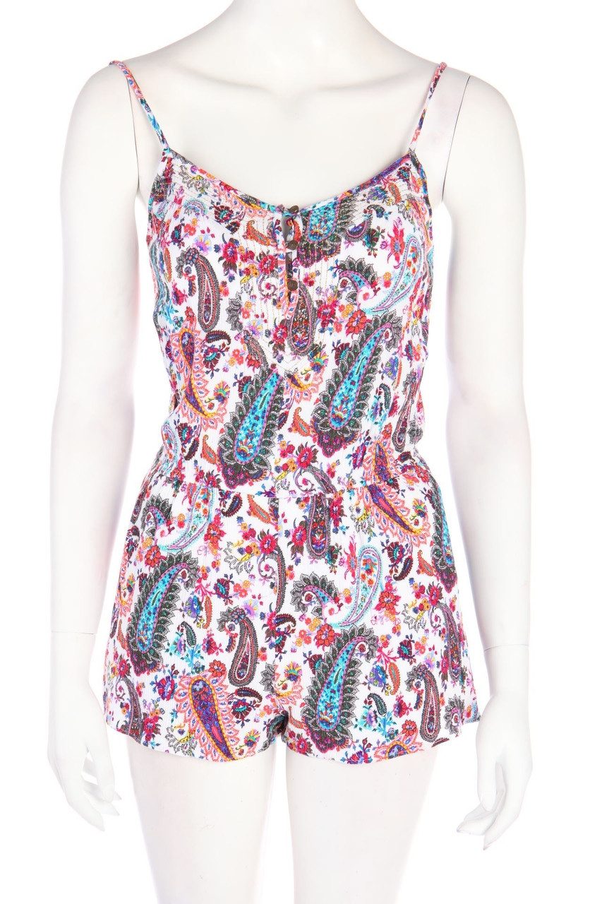 American Eagle - Playsuit mit Paisley-Print - M