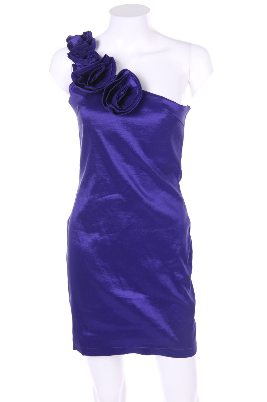 No Label - One shoulder-Party Dress with Applications - S