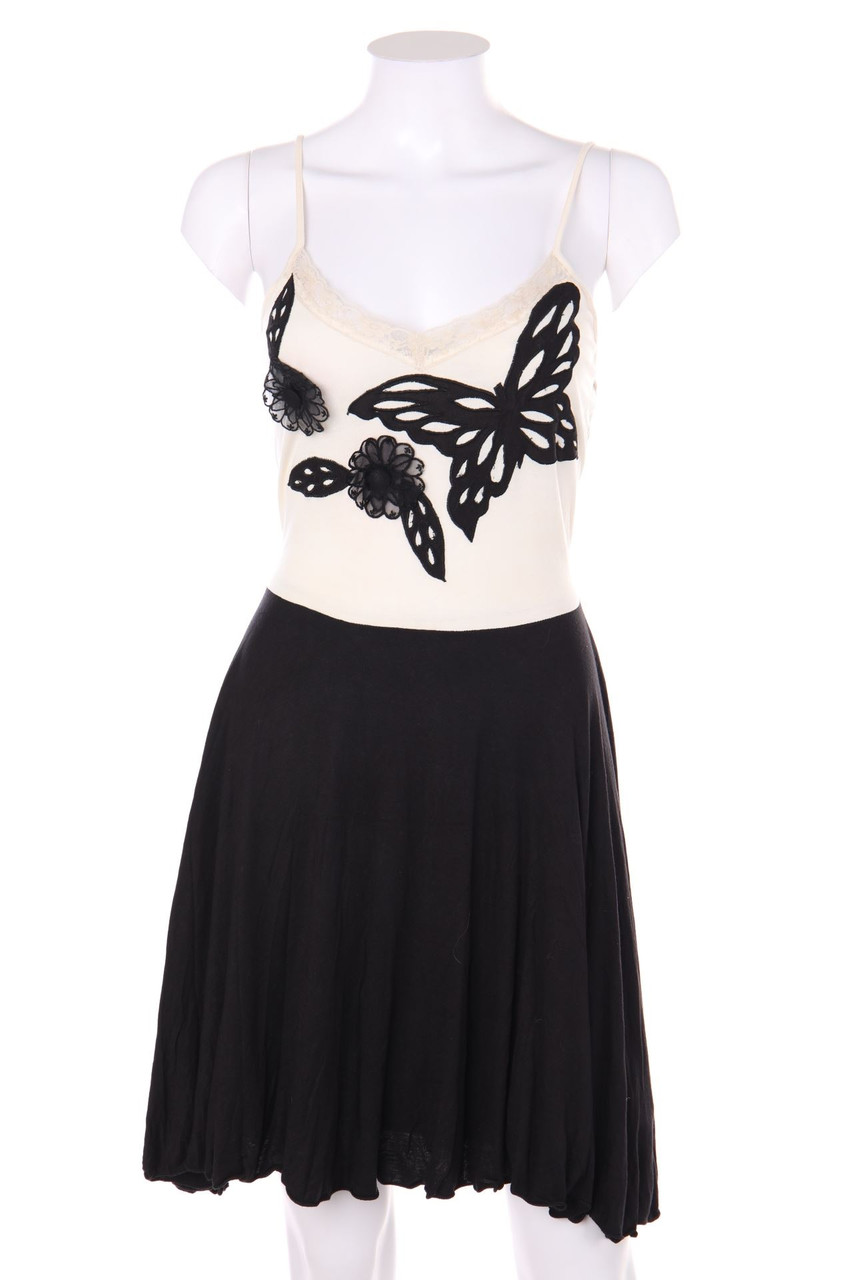 UTTAM BOUTIQUE - Two Tone-dress, Jersey with Applications - M