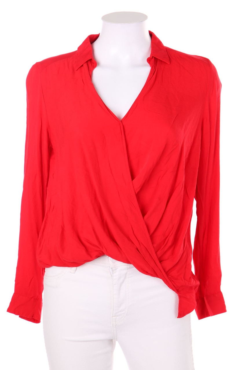 Bershka - Blouse with Wrap-Effect - S
