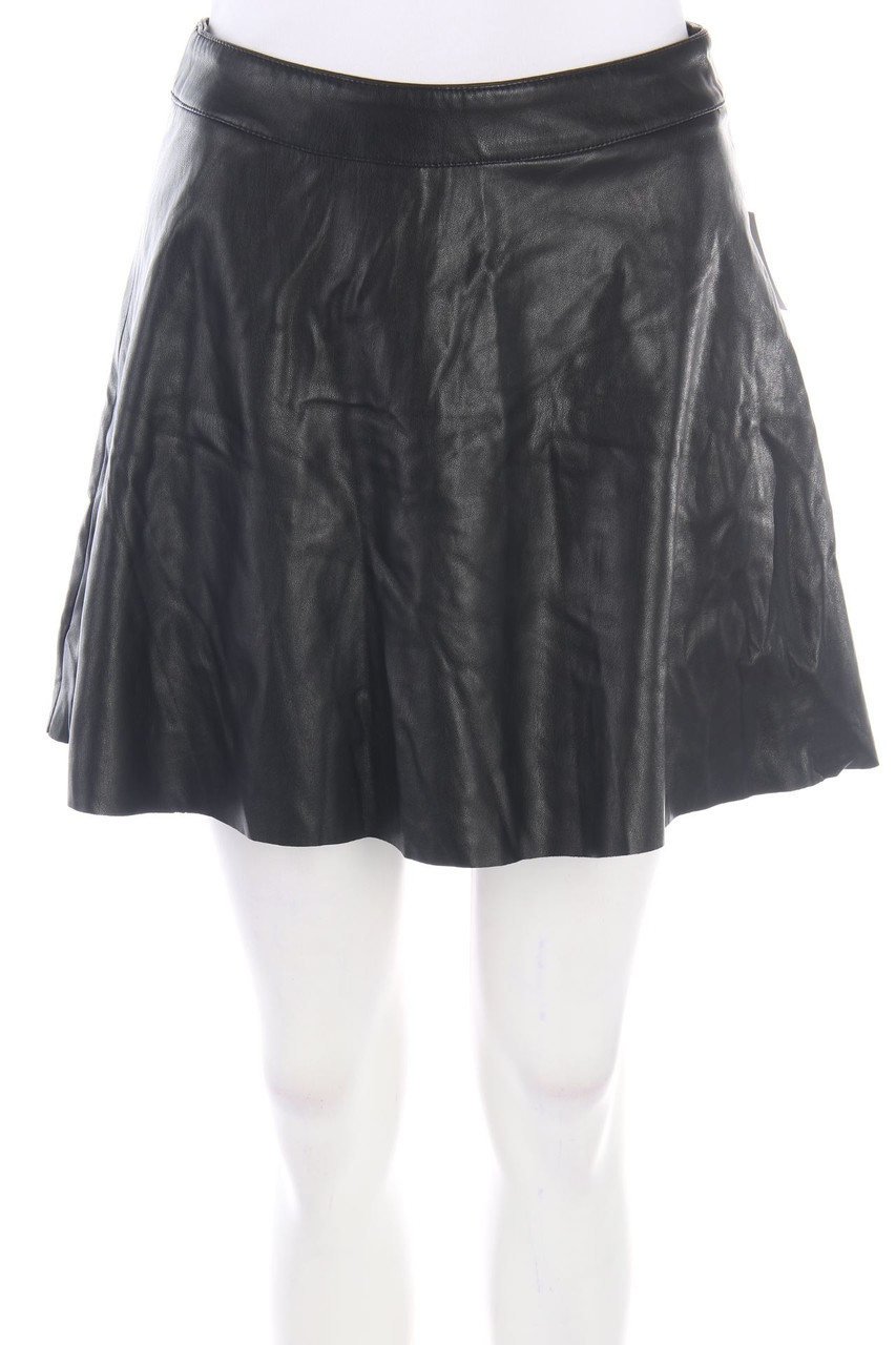 H&M DIVIDED - Faux Leather-Mini-Rock - D 36
