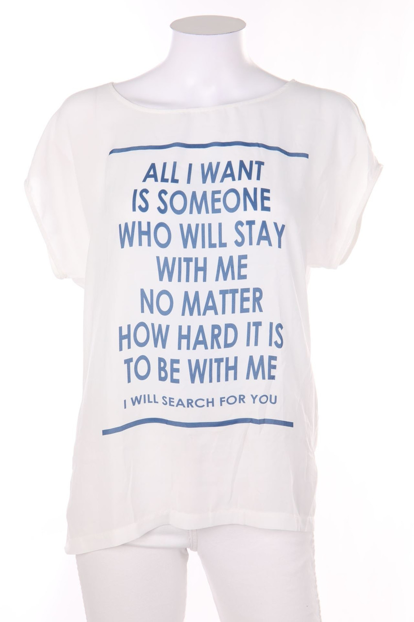 RAINBOW - Shirt with Statement Print - D 40-42