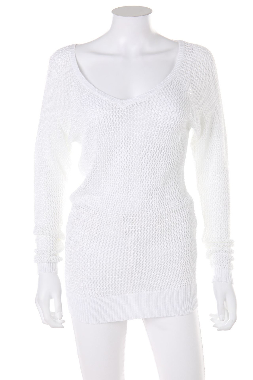 zebra - Pullover, Viscose-blend with Deep Back Neckline - M