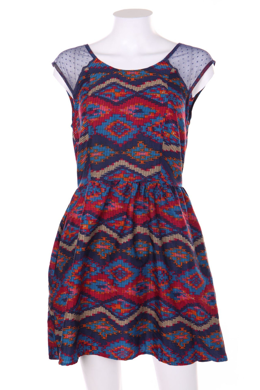 band of gypsies - dress with Ethno Print - M