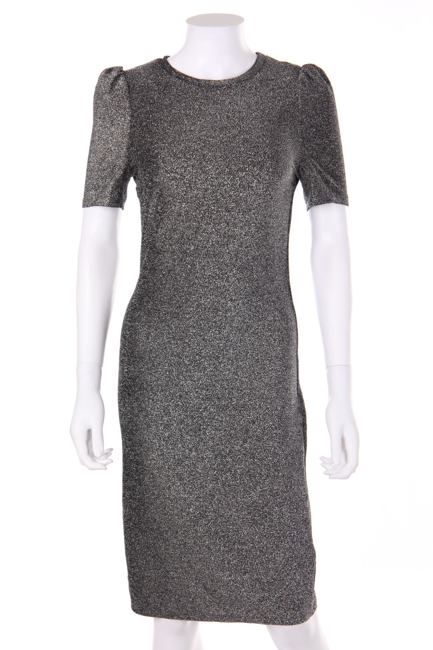 DOROTHY PERKINS - Glitzer-Kleid mit Puffärmeln - D 32