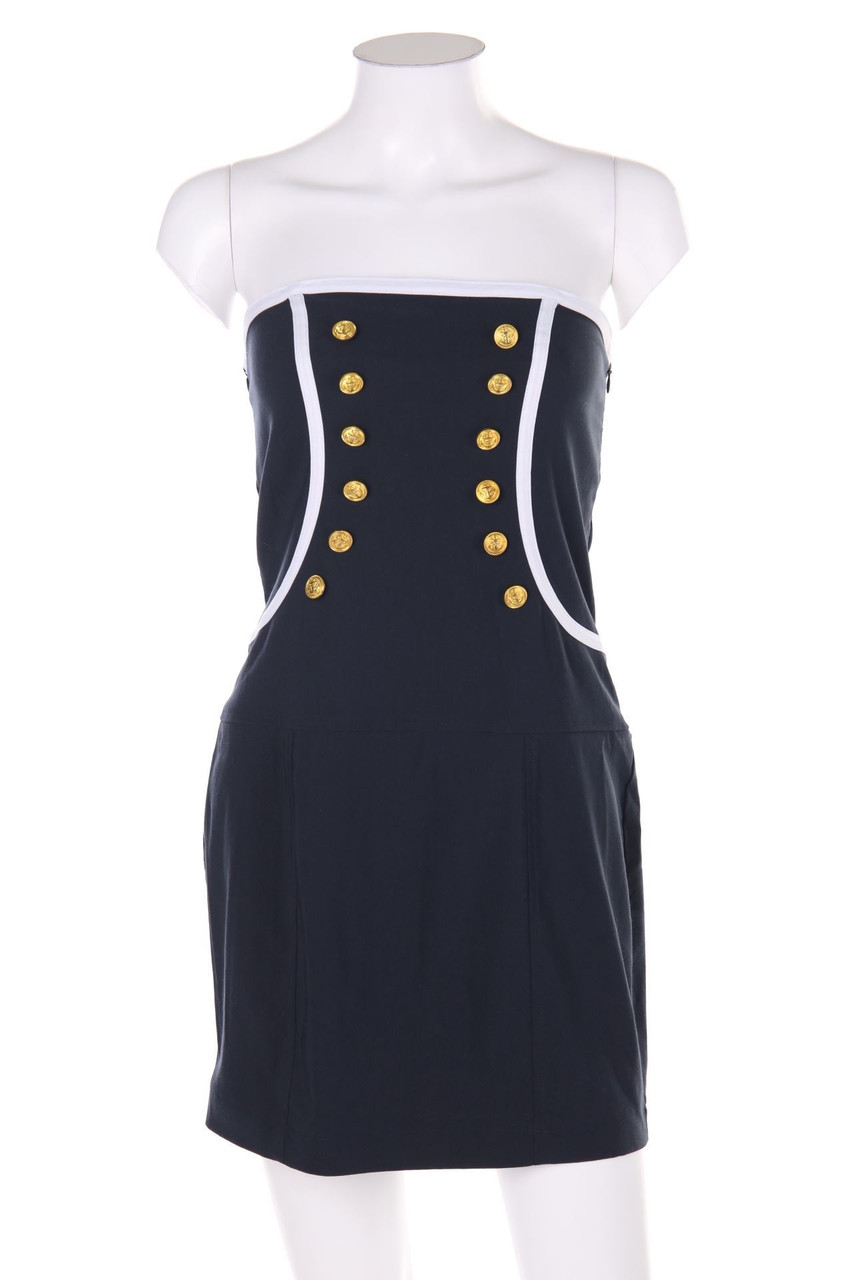 MELROSE - Party-Kleid mit Schmuck-Knöpfen - D 38