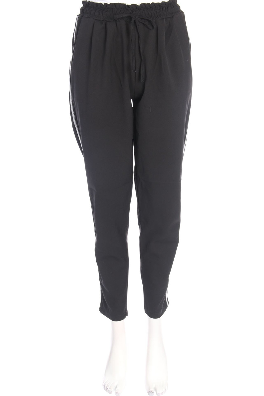 TODAY - Jogger Pants with Elastic Band with Braid Stripes - S