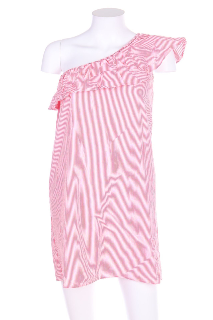 FB SISTER - One-Shoulder Dress with Volants - S