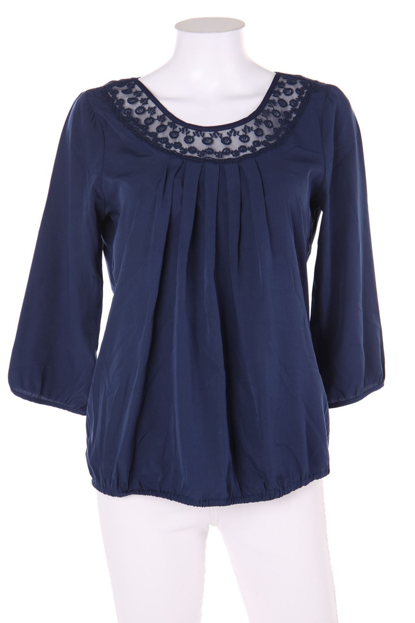 VERO MODA - Bluse mit 3/4-Ärmel mit Spitzen-Einsatz - S