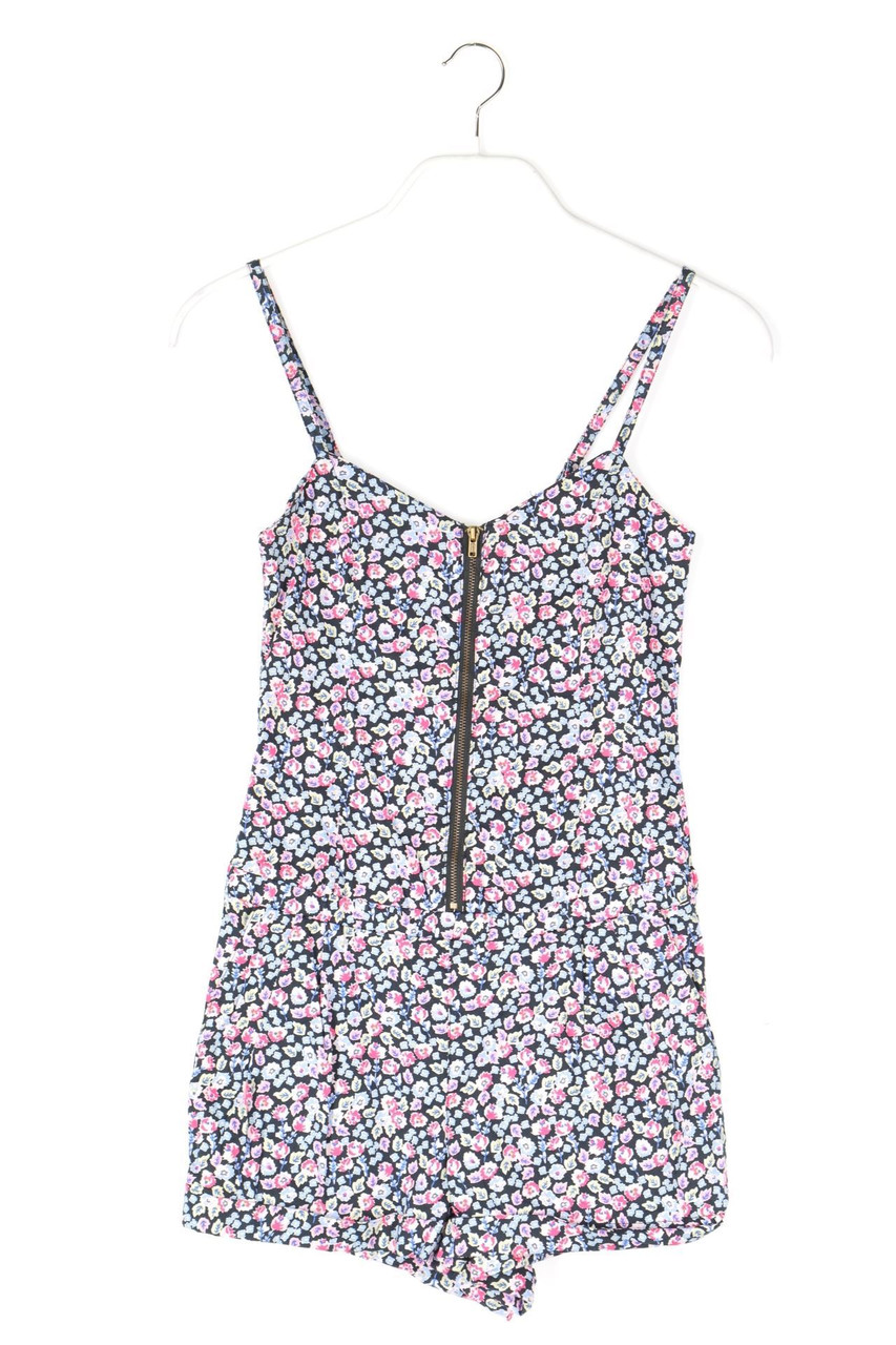 H&M - Playsuit aus Baumwoll-Mix mit floralem Muster - D 34