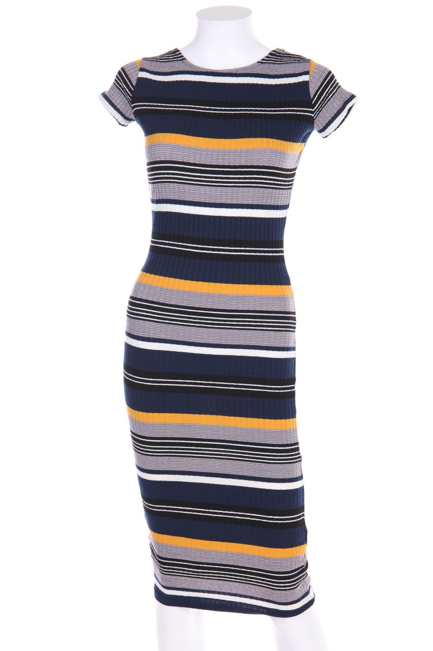 AMISU - Kleid mit Streifen - D 34