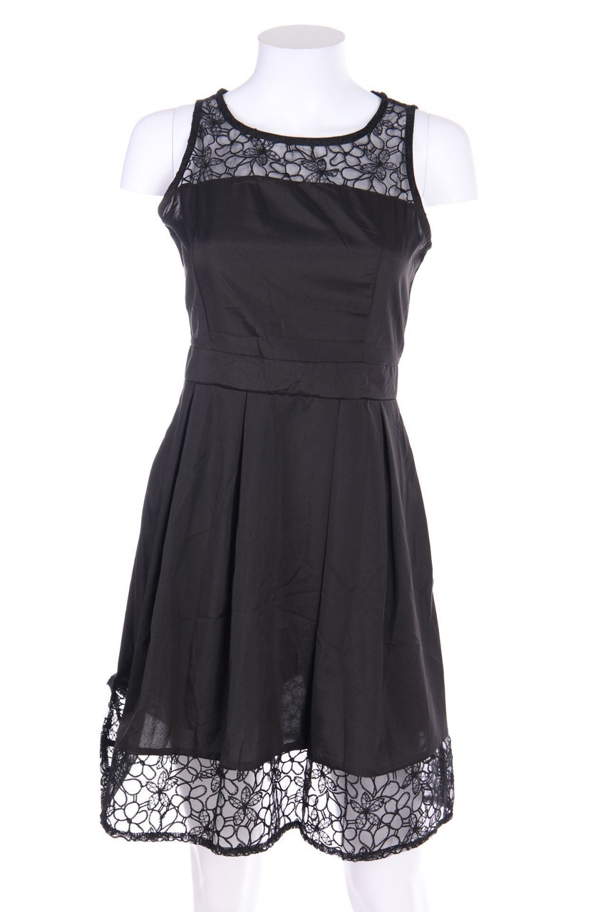 ECOWISH - Dress with Lace Insert - S