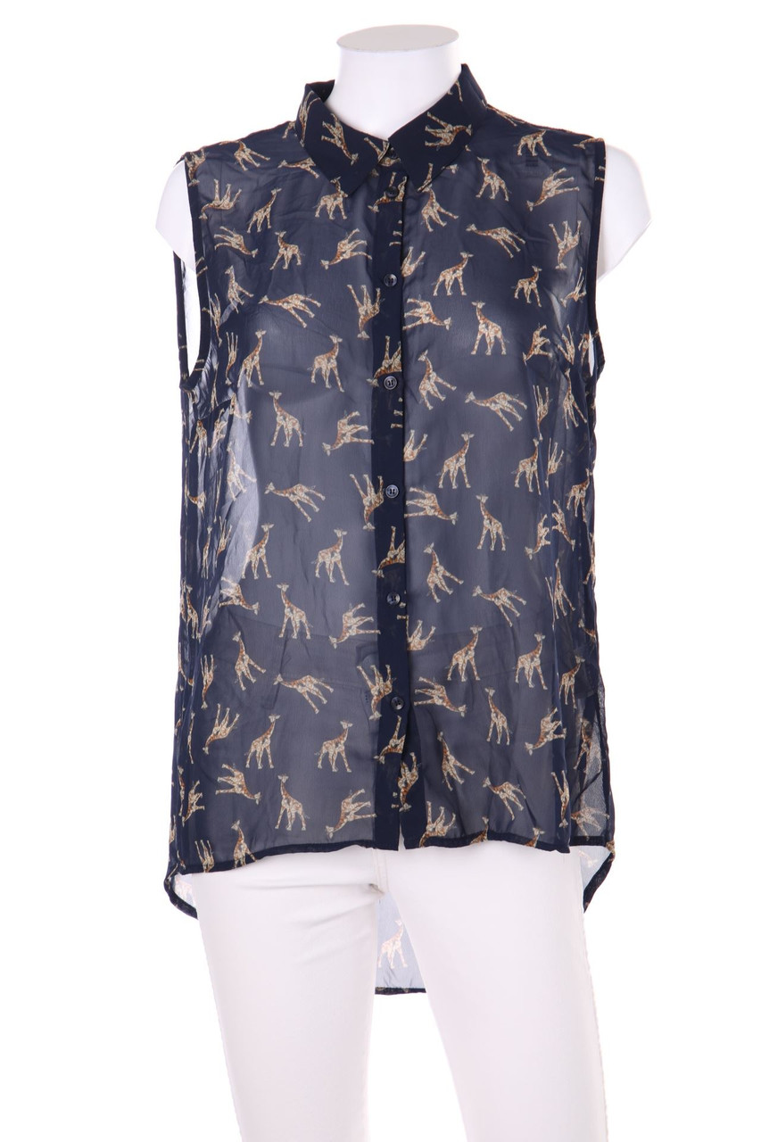 No Label - Blouse Top with Print - XL