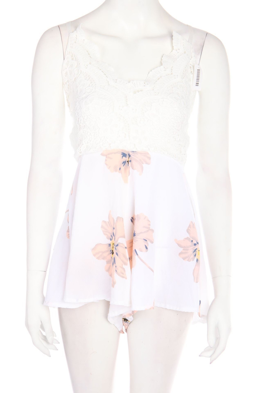 No Label - Print-dress with Deep Back Cutout - XS