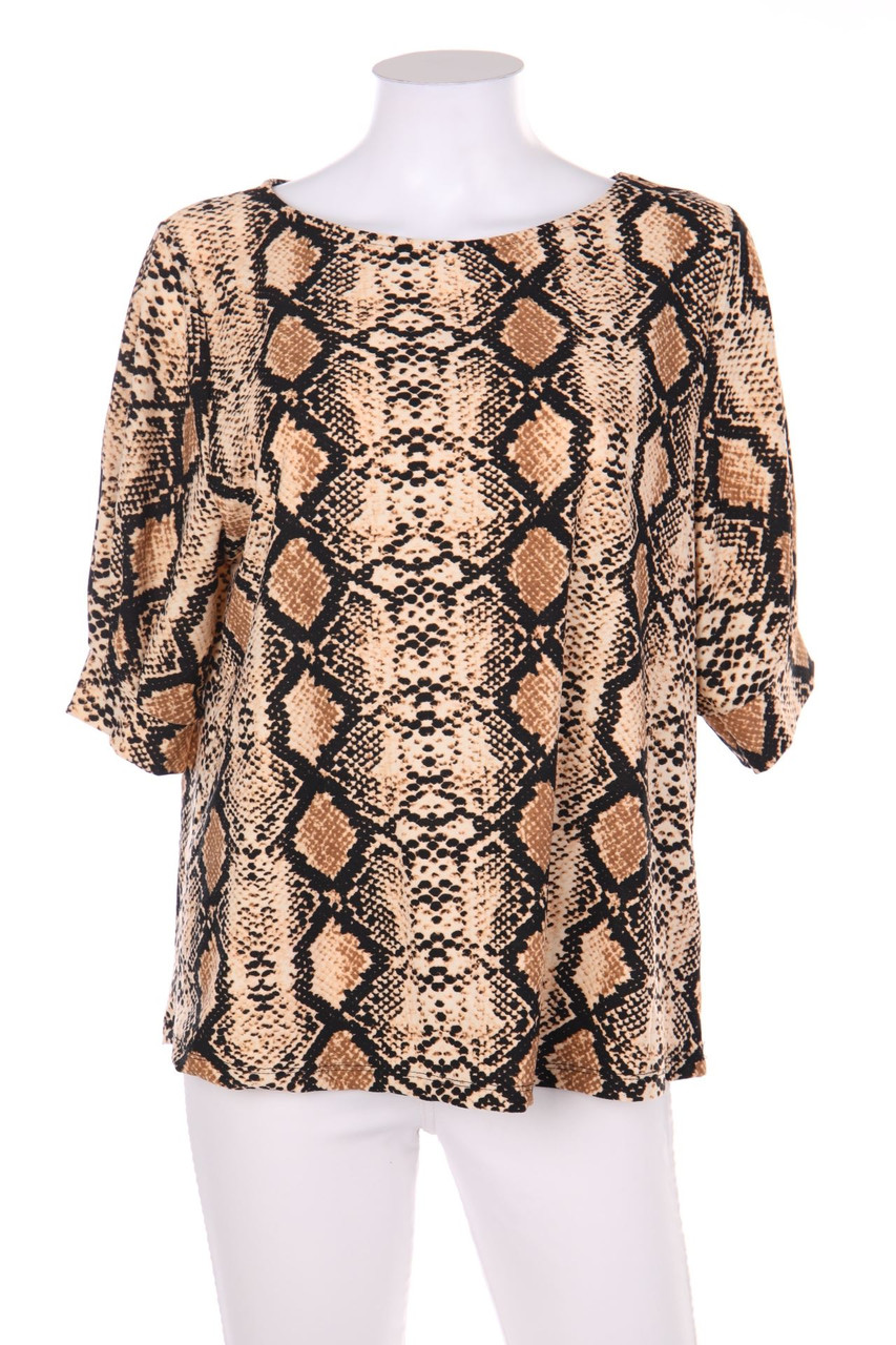 AMISU - 3/4-Arm-Shirt mit Animal-Print - XXL