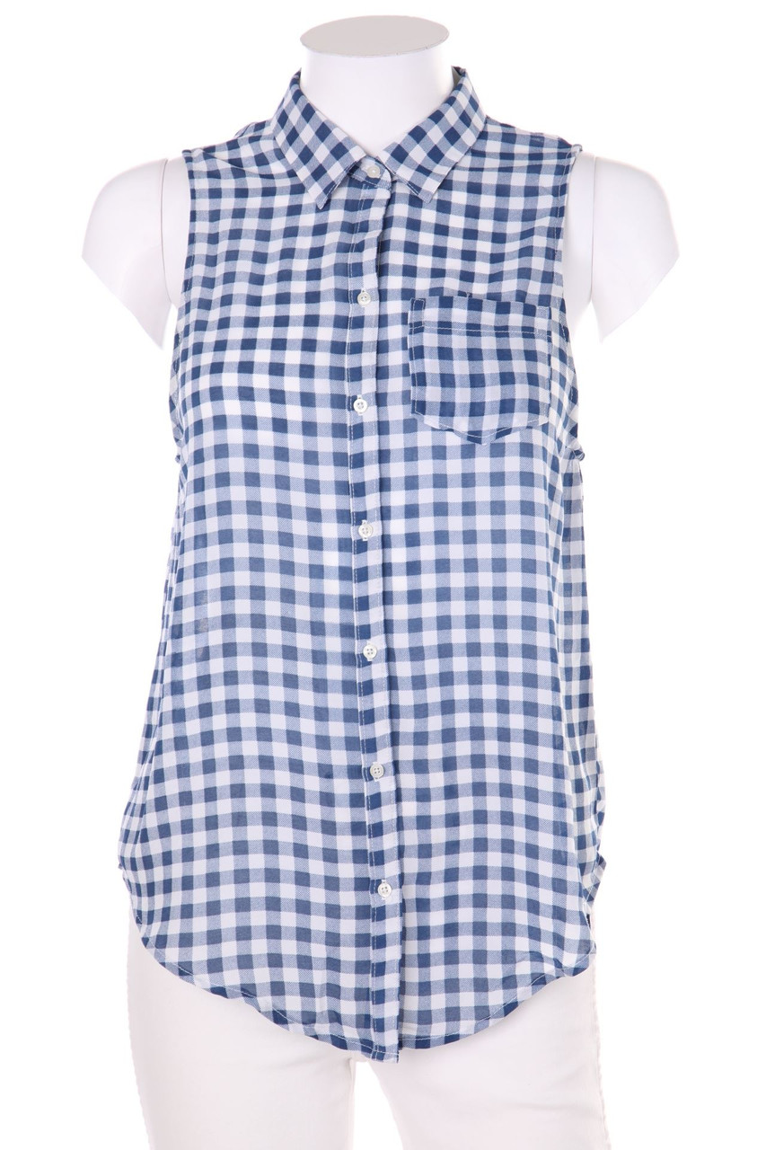 HOLLISTER - Blouse Top, Checked - XS