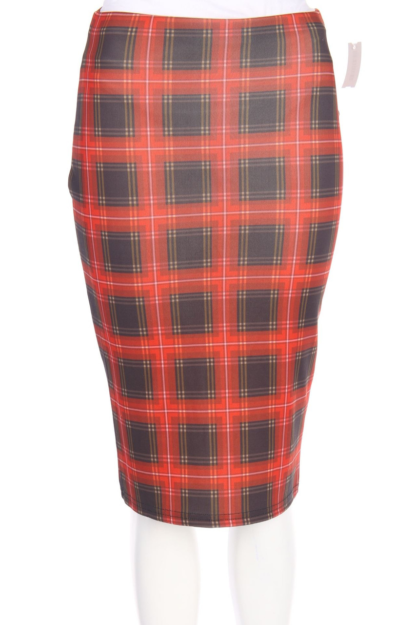 MISSGUIDED - Skirt, Checked - D 34
