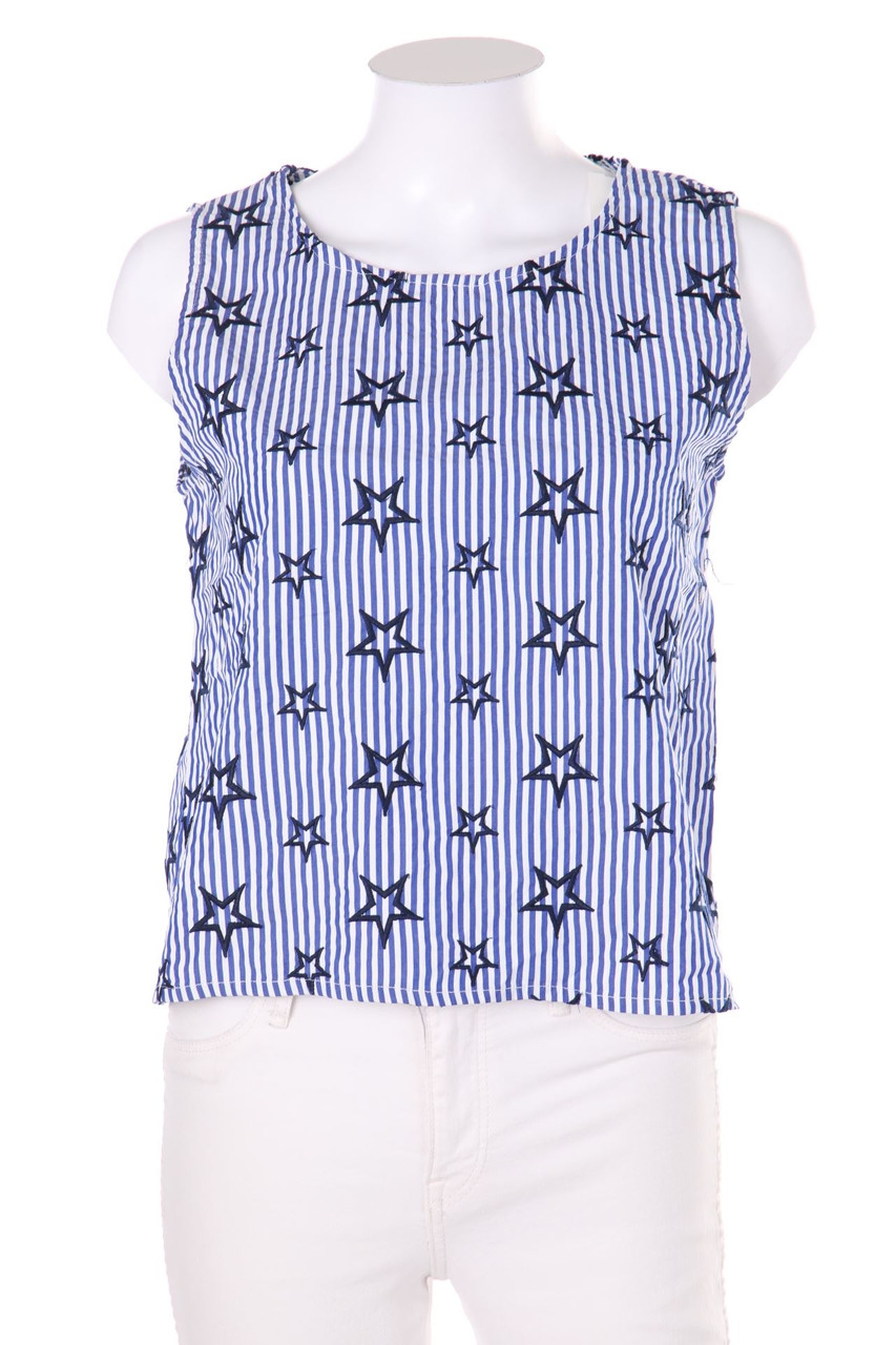 SECONDHAND - Blouse Top with Stripes - L